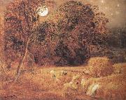 Samuel Palmer The Harvest Moon oil on canvas